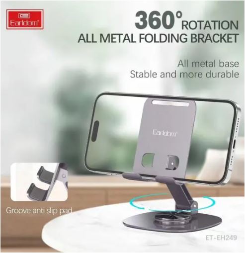 Earldom metal foldable desktop phone stand E249