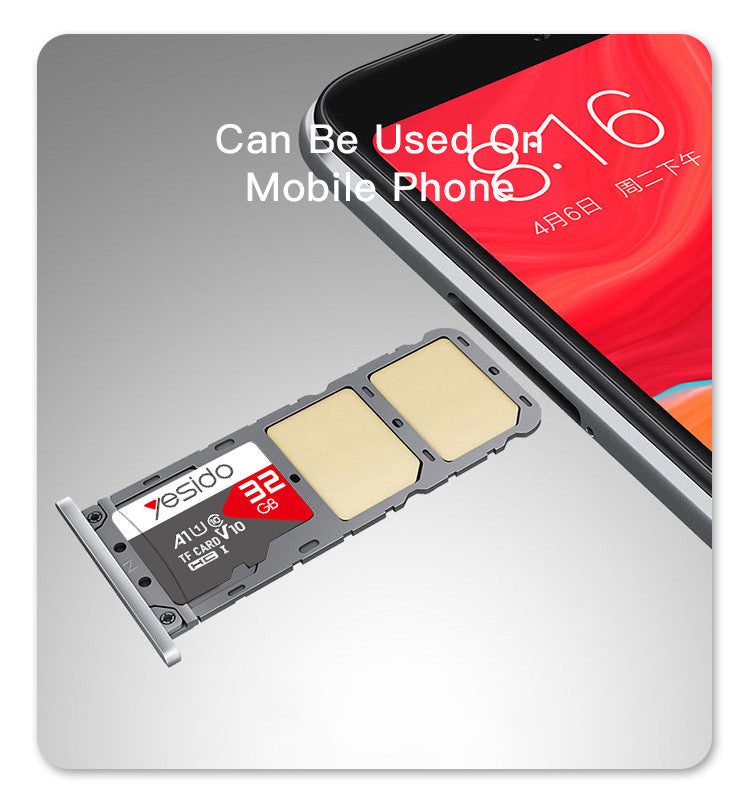 Yesido Micro SD Card 64GB Ultra Fast TF Card V30 XC I FL18