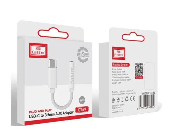 Earldom OT69 Plug and Play Type-C to Aux Converter