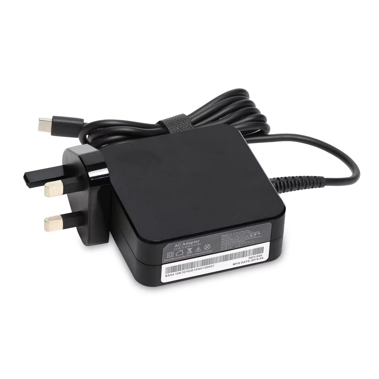 Replacement 65W 45W USB Type C Laptop Charger for Lenovo, hp, Dell, Samsung, Acer, Macbook Pro and more with Laptop AC UK Power Adapter (Cuboid Big Head)