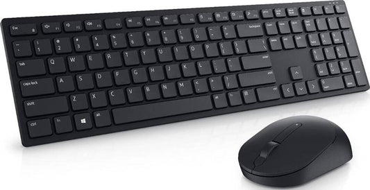 Dell KM5221W Wireless Keyboard and Mouse Combo, Programmable Keys and Battery Indicator Light – Black
