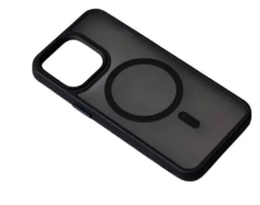 Q Series Transparent Back cover for iphone 14 ProMax Black