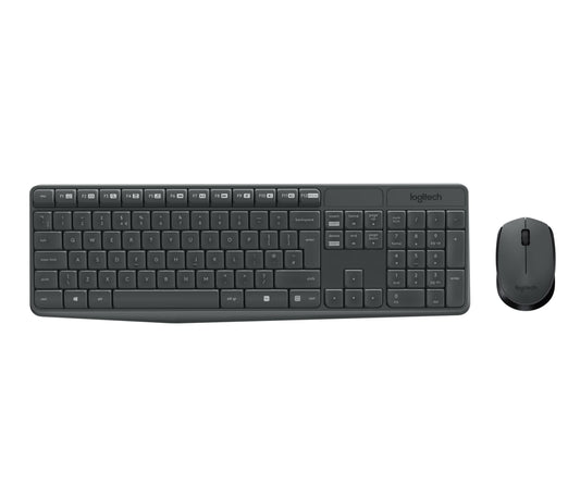 Logitech MK235 Wireless Keyboard and Mouse Combo English/Arabic Black