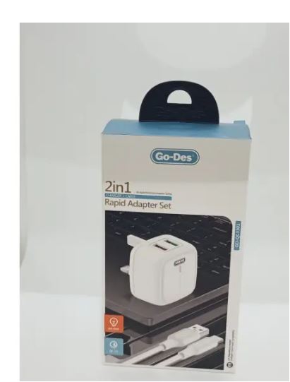 Go Des 2 in 1 rapid adapter set (charger and Type C cable) 3A