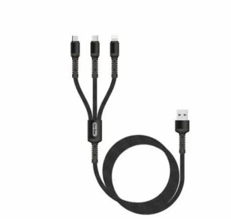 Go-Des 3in1 Quick Charging Cable (USB C, IPHONE and Micro) 3A, 1.2m UC511