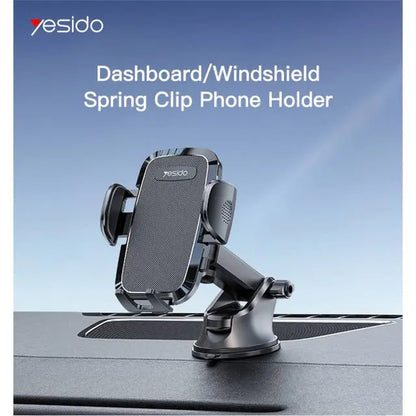 Yesido C139 Automatic Free Stretch Suction Cell Phone Mount, Mobile Holder