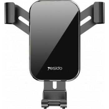 Yesido C87 Car Air Vent Phone Holder Car Phone Holder Universal One Touch car Holder car Mount Compatible for iPhone Xs X XR 6S - Black