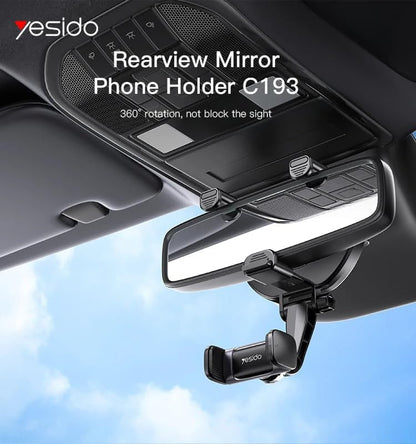 Yesido C193 Car Rearview Mobile Phone Holder (Black)