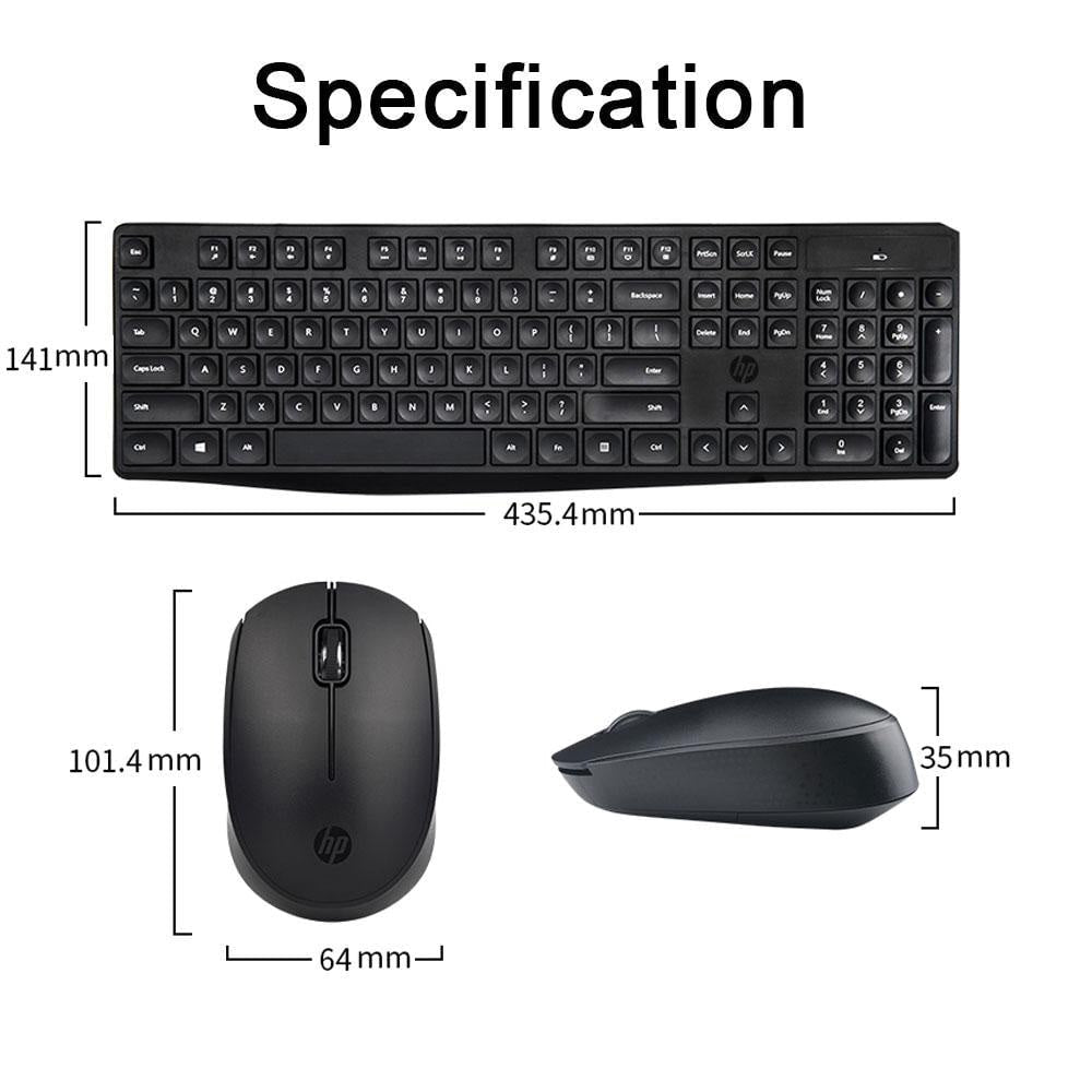 HP CS10 Wireless Keyboard and Mouse Combo - White