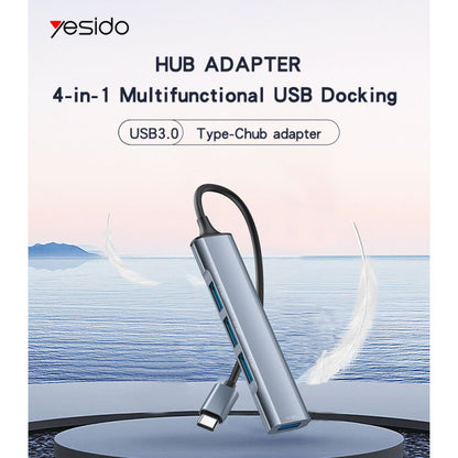 Yesido HB17 4 in 1 USB-C / Type-C Multifunctional Docking Station HUB Adapter