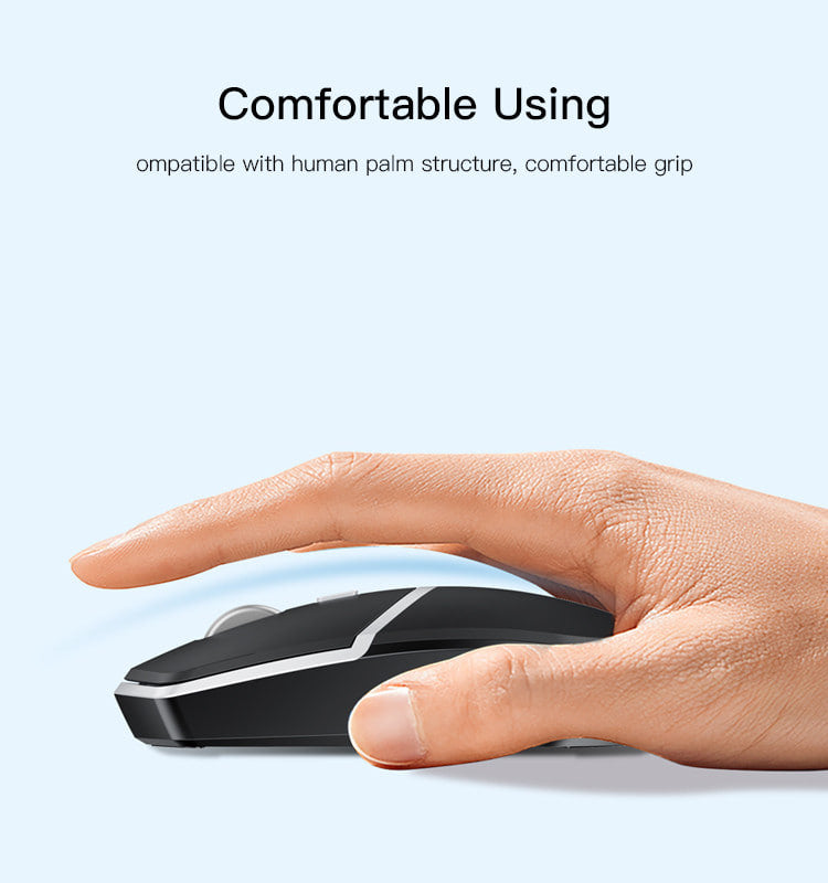 Yesido KB16 2.4G Wireless Photoelectric Mouse 4 Key Ergonomic Mouse