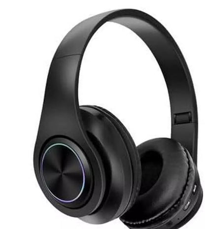 P39 Wireless Foldable Over Ear Headphone With Bluetooth Microphone And Stereo Sound - Black