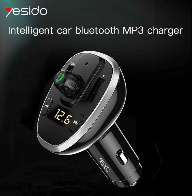 Yesido Y39 FM Transmitter Car Charger With 2 USB Ports