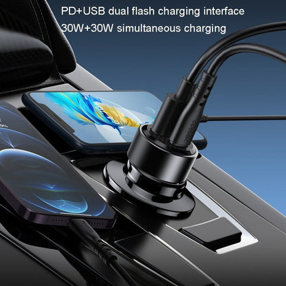 Yesido Y55 With Double Type-C/USB-C Port Line Car Charger